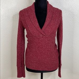 Maurices red v neck slim sweater